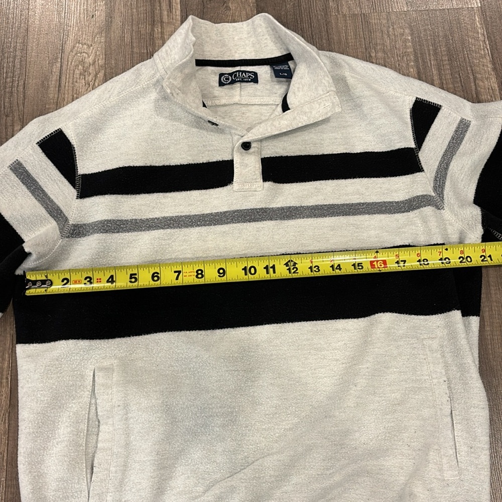 Chaps 1/4 button pullover - Picture 6 of 8
